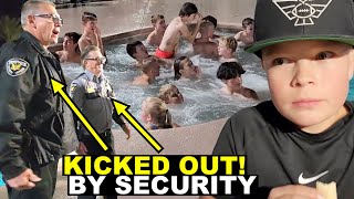 ENTIRE FOOTBALL TEAM KICKED OUT OF HOTEL POOL 🏈😱 USA INVITATIONAL DAY 1 [upl. by Niveek]