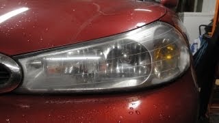 Headlight Restoration  98 Ford Contour [upl. by Bakki]