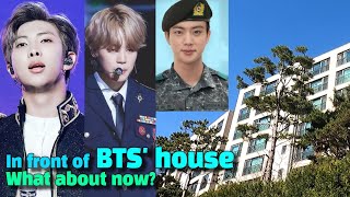 BTS In front of their house  What ARMY prepared for BTS  2023 Jin Day Jins birthday [upl. by Cassi]