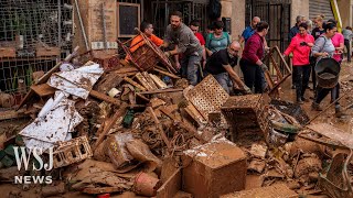 Spain Braces for More Storms as Flooding Death Toll Passes 200  WSJ News [upl. by Relyhcs]