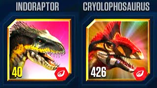 INDORAPTOR VS CRYOLOPHOSAURUS  HT GAME [upl. by Adnahcir]