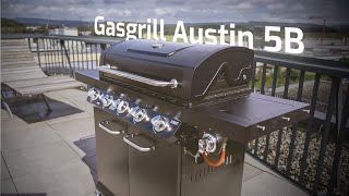 Austin 5B  Mobiler Gasgrill mit 5 Brennern und Seitenkochstelle [upl. by Llemart]