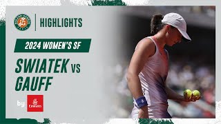 Swiatek vs Gauff Semifinal Highlights  RolandGarros 2024 [upl. by Anilecram]