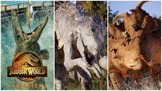 🦖 ALL 84 DINOSAURS  Jurassic World Evolution 2 4K [upl. by Ynehteb]