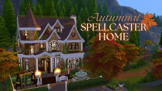 Autumnal Spellcaster Family Home  The Sims 4 Speed Build  no CC [upl. by Hareenum]