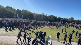 Dominius media är på plats under Lidingöloppet 2024 [upl. by Vassily]