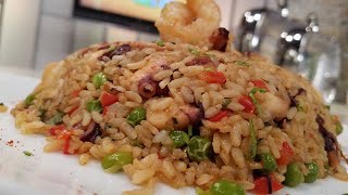 Arroz Salteado con Pulpo y Camarones  Edgardo Noel [upl. by Ohaus775]