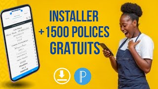 comment INSTALLER LES POLICES font sur Pixellab  PACKS DES FONTS À TÉLÉCHARGER [upl. by Croner]