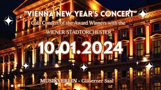 Vienna New Year´s Concert  Gala Concert with the Wiener Stadtorchester [upl. by Aluor]