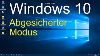 Windows 10  Abgesicherten Modus starten [upl. by Ahsiekram]