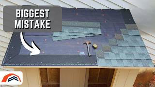 How To Roof A 4x8 Lean To Shed With Architectural Shingles [upl. by Niac]