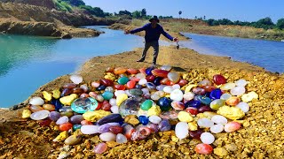 Hundreds of precious stones found on the riverbank [upl. by Dailey]