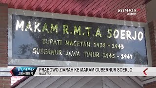 Prabowo Ziarah Ke Makam Gubernur Soerjo [upl. by Nhguahs223]