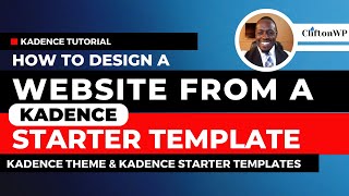 🔥New Tutorial How to Customize a Kadence Starter Template into a Unique WordPress Website [upl. by Whitcomb]