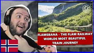 Flåmsbana  The Flåm Railway  Worlds most Beautiful Train Journey Utlendings Reaksjon 🇳🇴 Norway [upl. by Egerton]