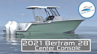 NEW 2022 Bertram 28 CC Debuts  Palm Beach Boat Show  Ready for Summer Delivery Order 250300k [upl. by Legnaros]