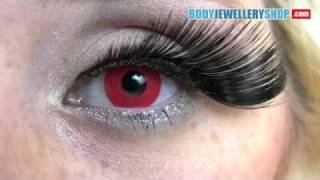 Red Color Contact Lenses Block Red [upl. by Jaworski]