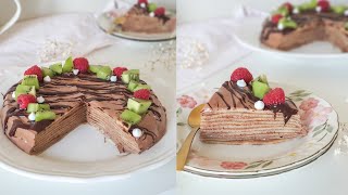 GATEAU DE CREPES SANS GLUTEN SANS LACTOSE [upl. by Mccandless]