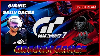 GT7 PSVR2 PS5 G PRO DD DAILY RACES LIVESTREAM RACE START TIMES IN COMMENTS grahamgamez [upl. by Droffats]