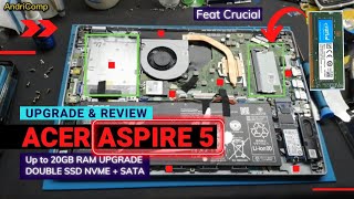 Acer Aspire 5 A51454 UPGRADE RAM [upl. by Uba]