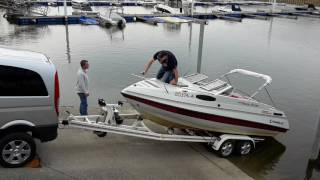 Test elektrische Winde in SaalDonau Caravelle [upl. by Ellevehc]