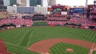 Budweiser Clydesdales at Busch Stadium on Opening Day 2013 [upl. by Nedac798]