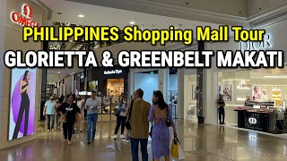 MAKATI CITY Shopping Mall Tour 2023  GLORIETTA amp GREENBELT  Shopping in Metro Manila Philippines [upl. by Onairda371]