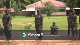 Gambian Soldiers Practicing Martial Arts [upl. by Nachison]