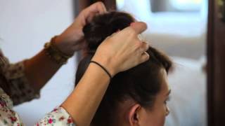 Teased High Bun Updo Hairstyles with AnneOrShine [upl. by Goldman]