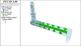 PFC3D particle mixing and stirring simulation [upl. by Rickert]