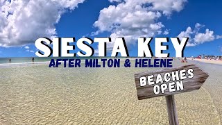 SIESTA KEY after Back to Back HURRICANES  See the Beaches and Village after the Storms [upl. by Meadow]