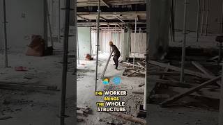 Watch This Floor Collapse in Seconds – Fastest Demolition Ever  shorts shortfeed shortfeeds fyp [upl. by Atronna]