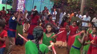 కోలాటం kolatam song 11 dance Maha Lakshmi Tirunallu Pallipadu gandhi colony [upl. by Akisey]