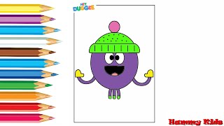 Hey Duggee Betty  How to Draw Cold Betty  Easy Step By Step Draw  Hammy Kids [upl. by Rebmaed]