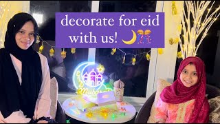 🎉☪️Eid Decoration with Maryam and Fatima Masud  Buy Eid Decoration at TMsGiftcom [upl. by Nylloc530]