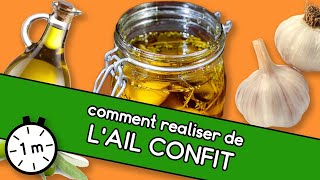 Ail confit  Astuce YouCook [upl. by Atoel703]