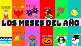 LOS MESES DEL AÑO para NIÑOS ESPAÑOL completo EXPLICADO Ejemplos [upl. by Alegnaed131]