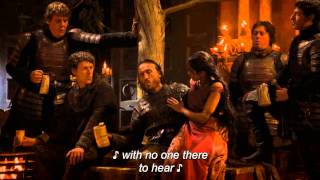 GOT  Bronn and Lannisters soldiers singing quotThe Rains of Castamerequot [upl. by Aihsetal535]