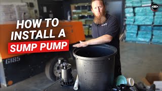 How to Install Crawl Space Sump Pump  Sump Pump for Crawl Space DIY [upl. by Schaeffer495]