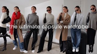 the ONLY capsule wardrobe you need for 2023 fits in a carry on [upl. by Arrimat]