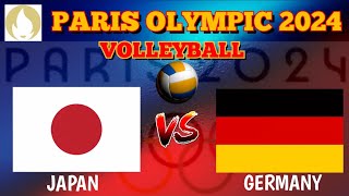 JAPAN vs GERMANY  PARIS 2024 OLYMPICS  Mens Volleyball LIVE Svore [upl. by Emor487]