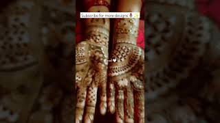 Easy bridal mehendi designs bridalmehndi mehendi mehendidesign ytshorts shortsfeed viralshort [upl. by Notlim45]