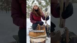 Elle sèche ses chaussures trempées dans cette eau glaciale🥶😱 [upl. by Irdua]