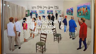 David Hockney Living in Colour at Halcyon Harrods [upl. by Pomcroy490]