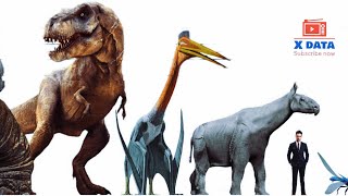 Extinct Animals SIZE Comparison from xdata [upl. by Lillie]