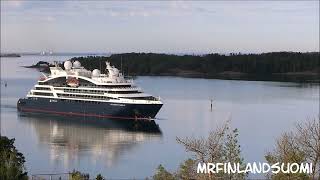 LE DUMONT DURVILLE First Time In Mariehamn Åland 31 07 2024 Compagnie du Ponant Cruises [upl. by Pozzy425]