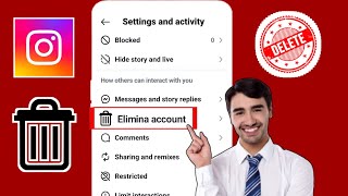 Come eliminare definitivamente laccount Instagram  Eliminazione account Instagram [upl. by Teodorico]