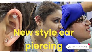 Delhi girl Nose and ear piercing done here Best silver jewelery is available at this place [upl. by Lietman793]