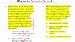 Reading Instruction Practice Test 1  Items 05  10 [upl. by Kannry496]