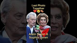 Alain Delon Last photo With Sophia Loren alaindelon Sophialoren antesedepois beforeandafter [upl. by Kred629]